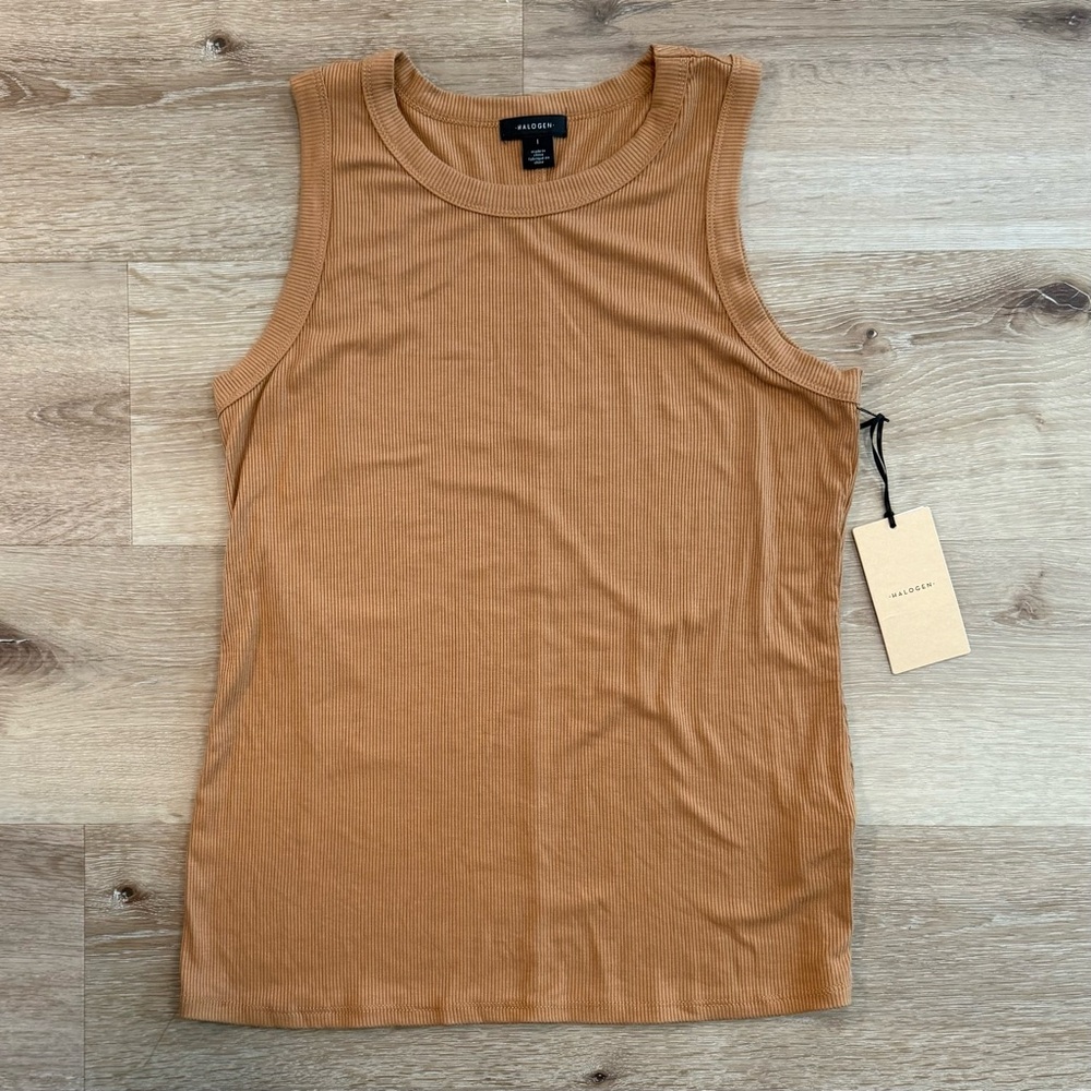 Halogen Ribbed Tank Top - Picture 4 of 6
